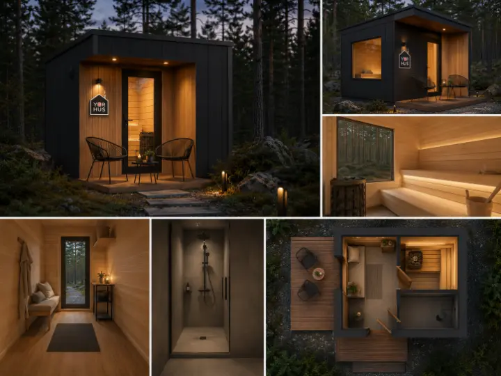 Randare concept YORHUS Sauna Compact