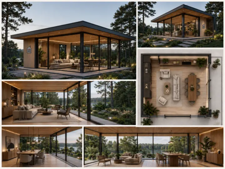 Randare concept YORHUS Winter Garden