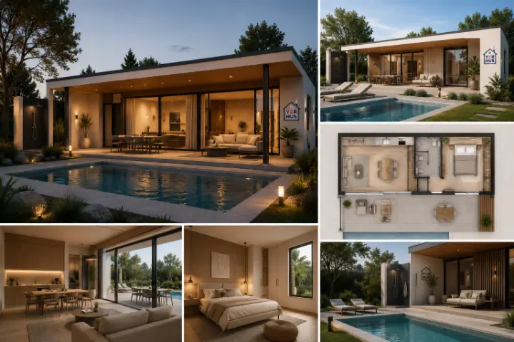 Randare concept YORHUS Guest House / Pool House