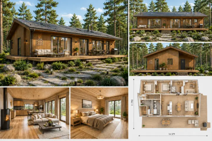 Randare concept YORHUS Forest House